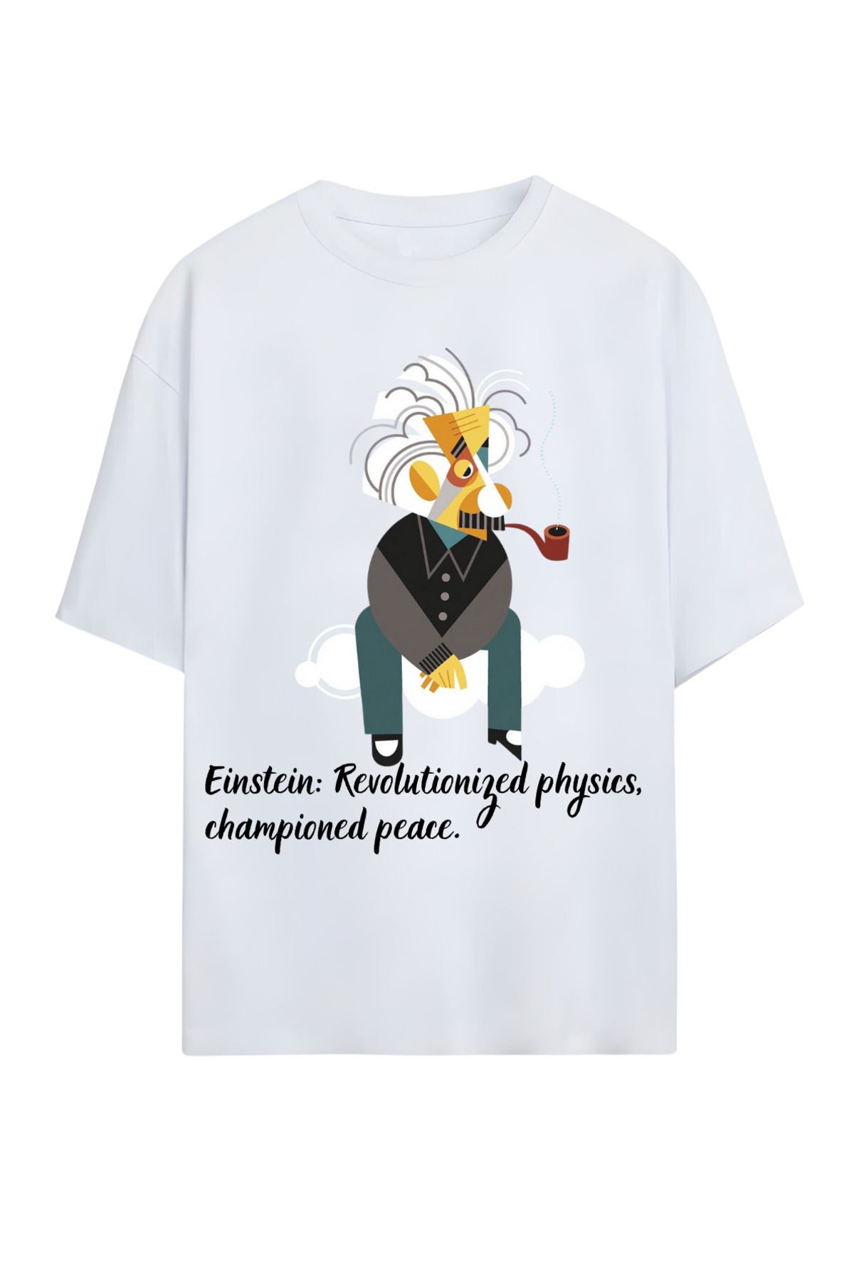MAGORS GraffTee Unisex %100 Organik Pamuk Bisiklet Yaka Illustrasyon Baskılı Özel Tasarım T-shirt