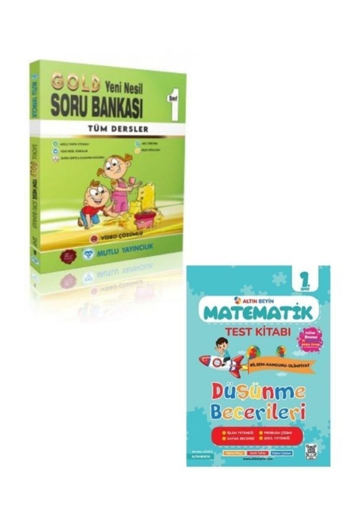Mutlu Yayıncılık 1. Sınıf Gold Yeni Nesil Soru Bankası 1. Sınıf Altın Beyin Matematik Test Kitabı