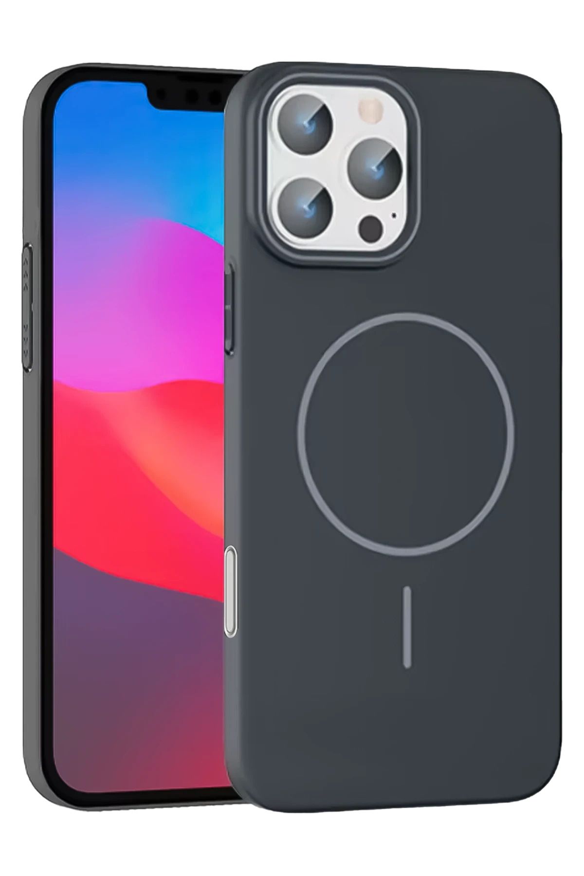 cepmoda iPhonE 16 PRO | BROS Telefon Kılıfı - Magsafe destekli, Kamera Çıkıntılı Kapak | FÜME