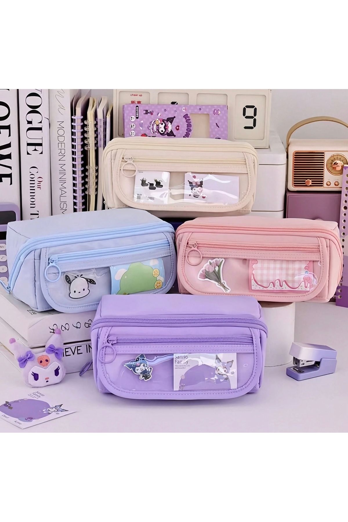 womistore Kavai Kalemlik Kalem Kutusu çok foksiyonlu çok bölmeli