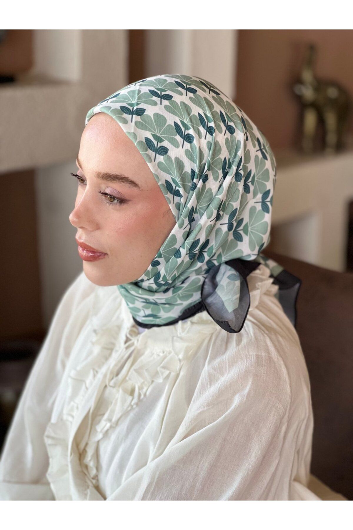 Modakaşmir Yonca Desen Pamuk Eşarp