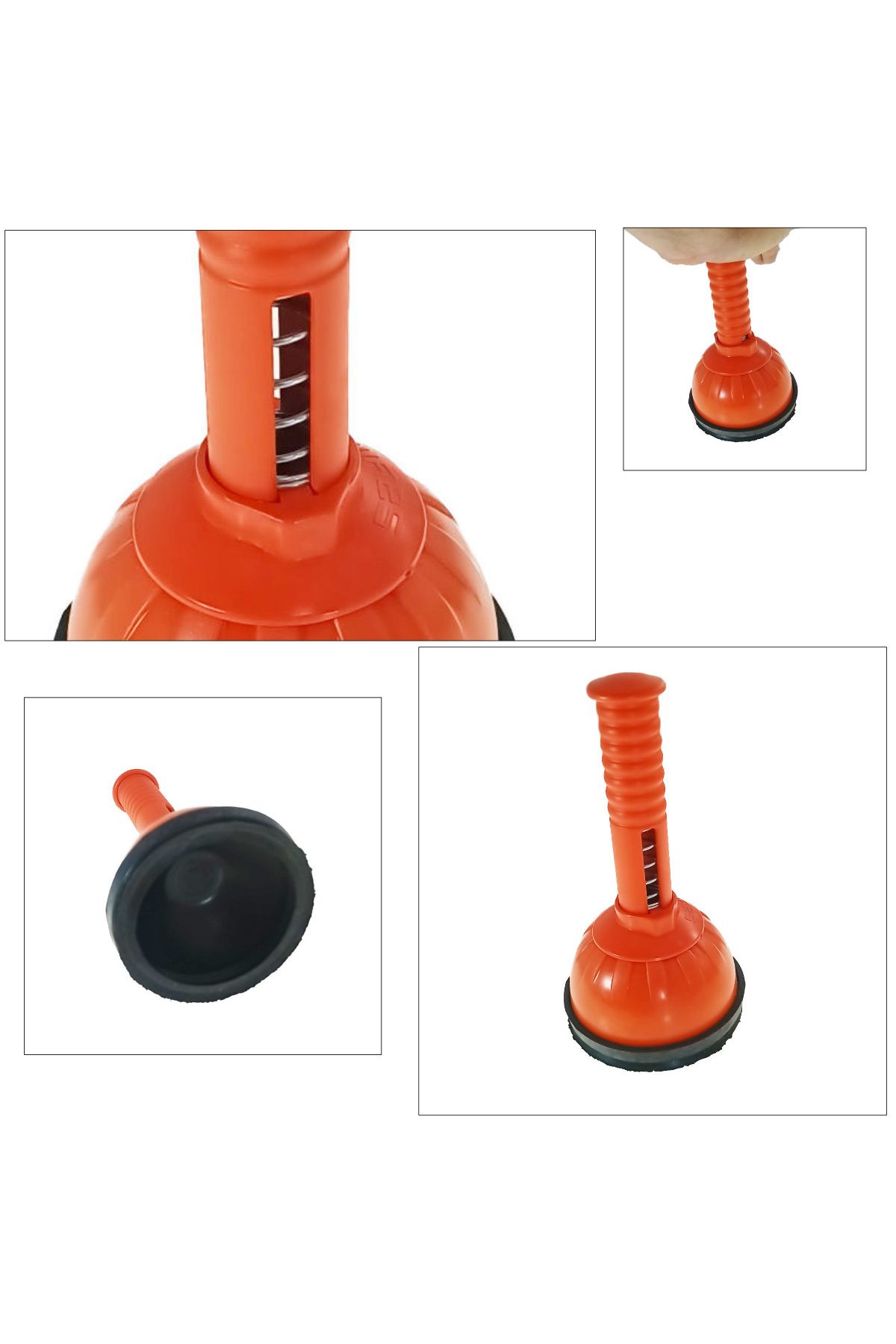 OEM-Double-action pump, 11 cm diameter suction cup, for unclogging drains, suction and compression 5