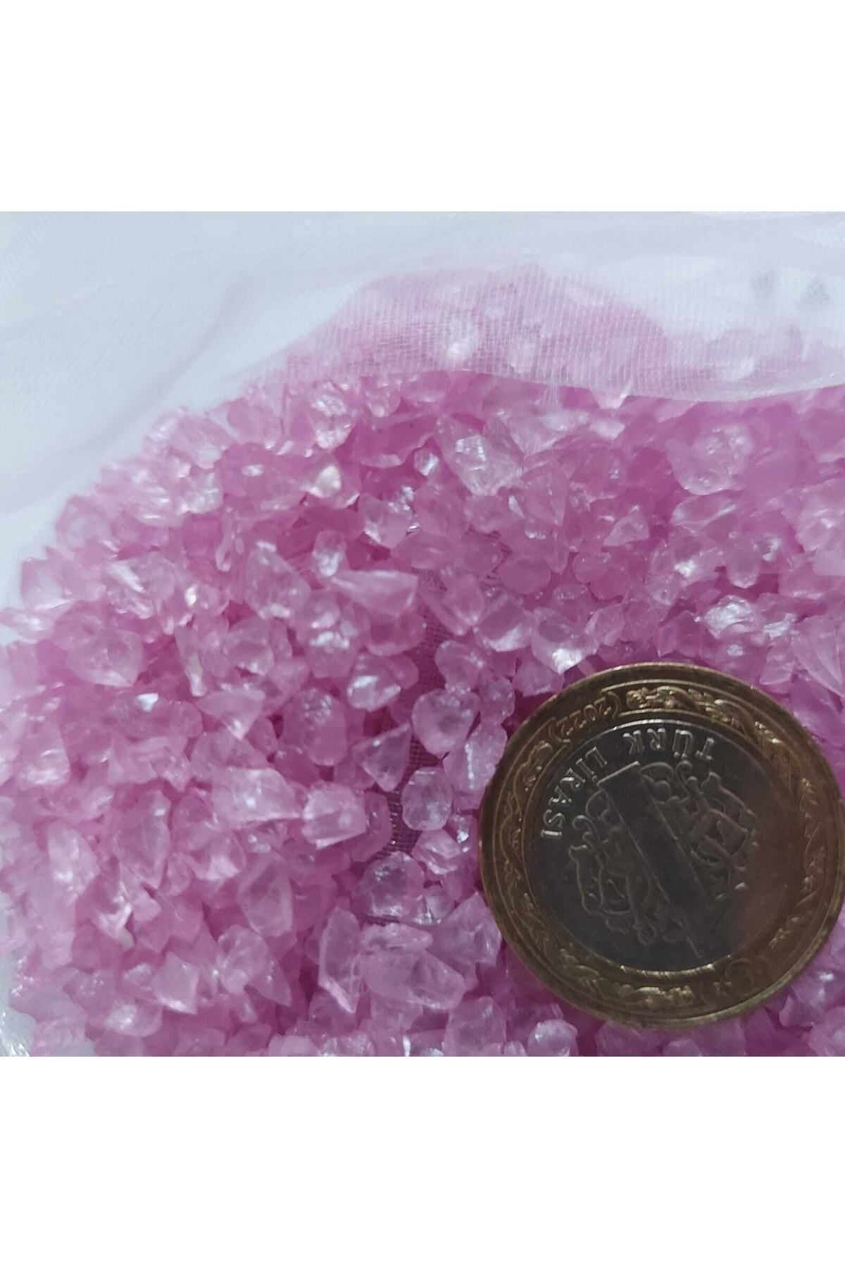 Elioure Pembe Epoksi Cam Kırıkları Seti 1000gr, Dekoratif Cam Parçaları, Sanat ve El İşleri
