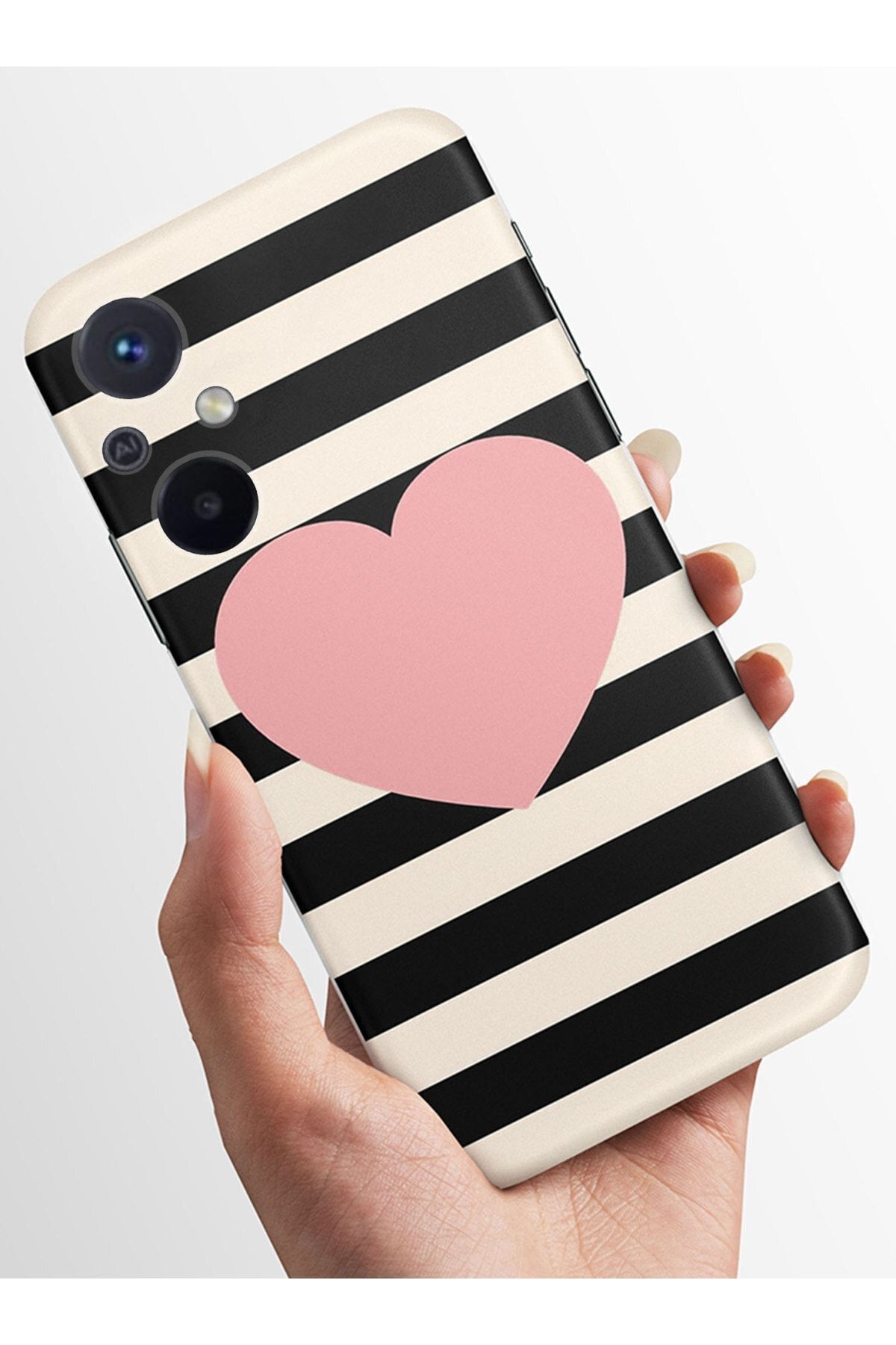 Activist Xiaomi Redmi 12c Kılıfı HD Kalite Baskılı Parlak Silikon Kapak - Pinkhearth2