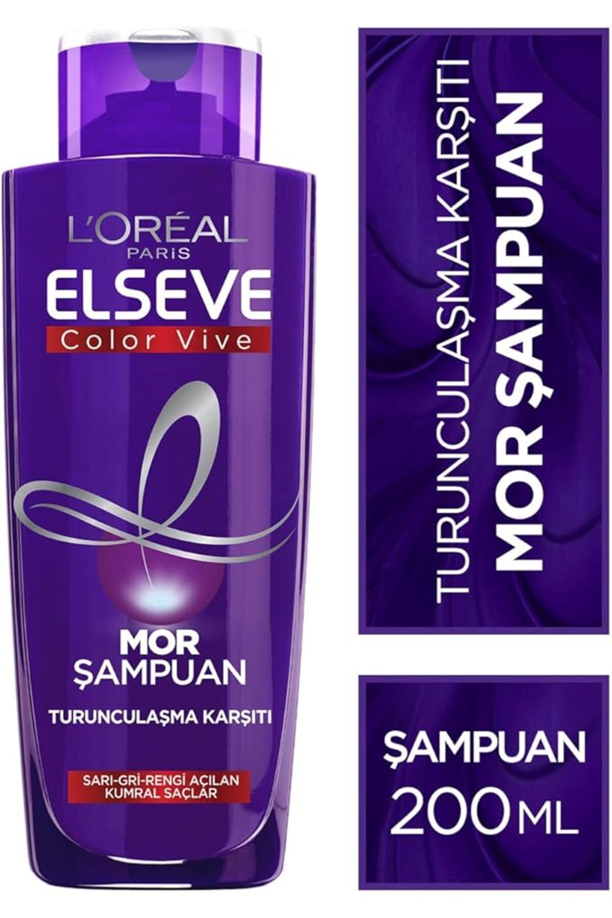 ShopZum L&Apos;Oréal Paris Turunculaşma Karşıtı Mor Şampuan 200 Ml