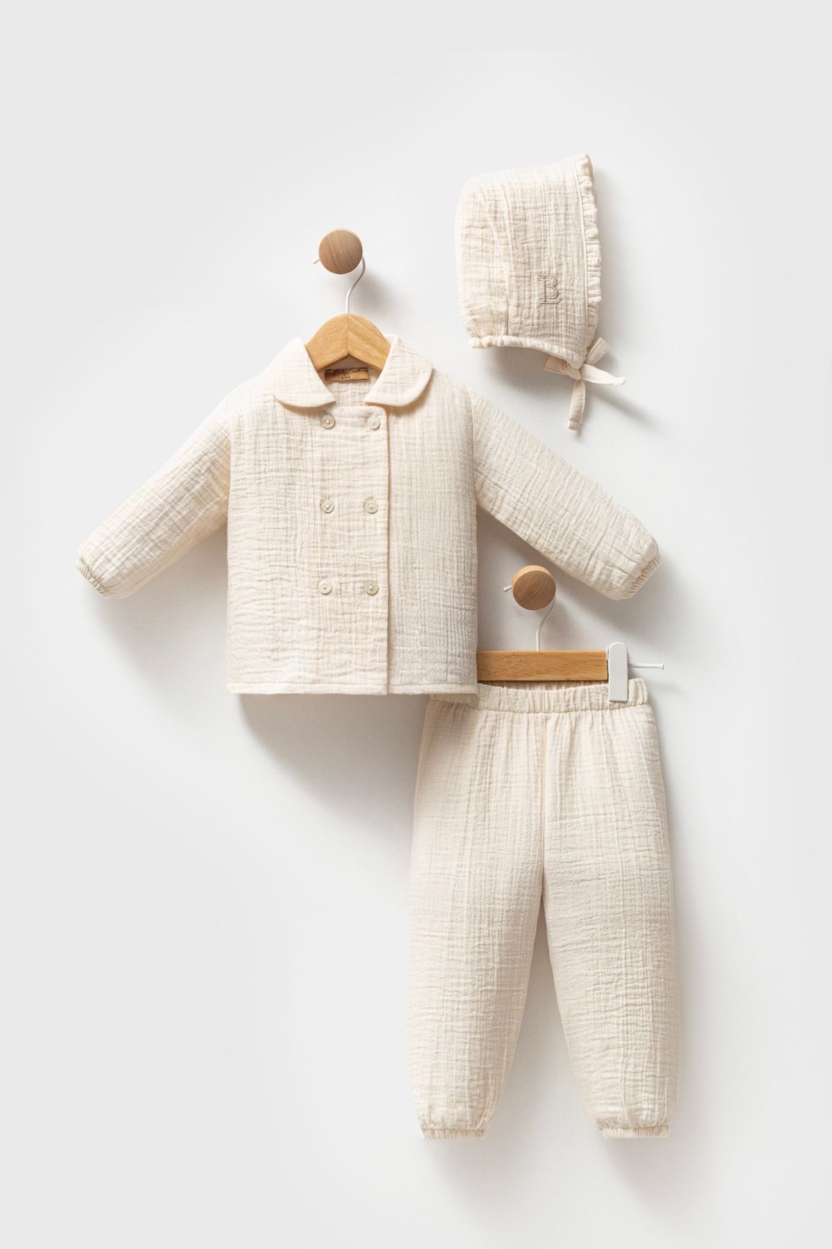Babyline Aş 3 lü müslin takım