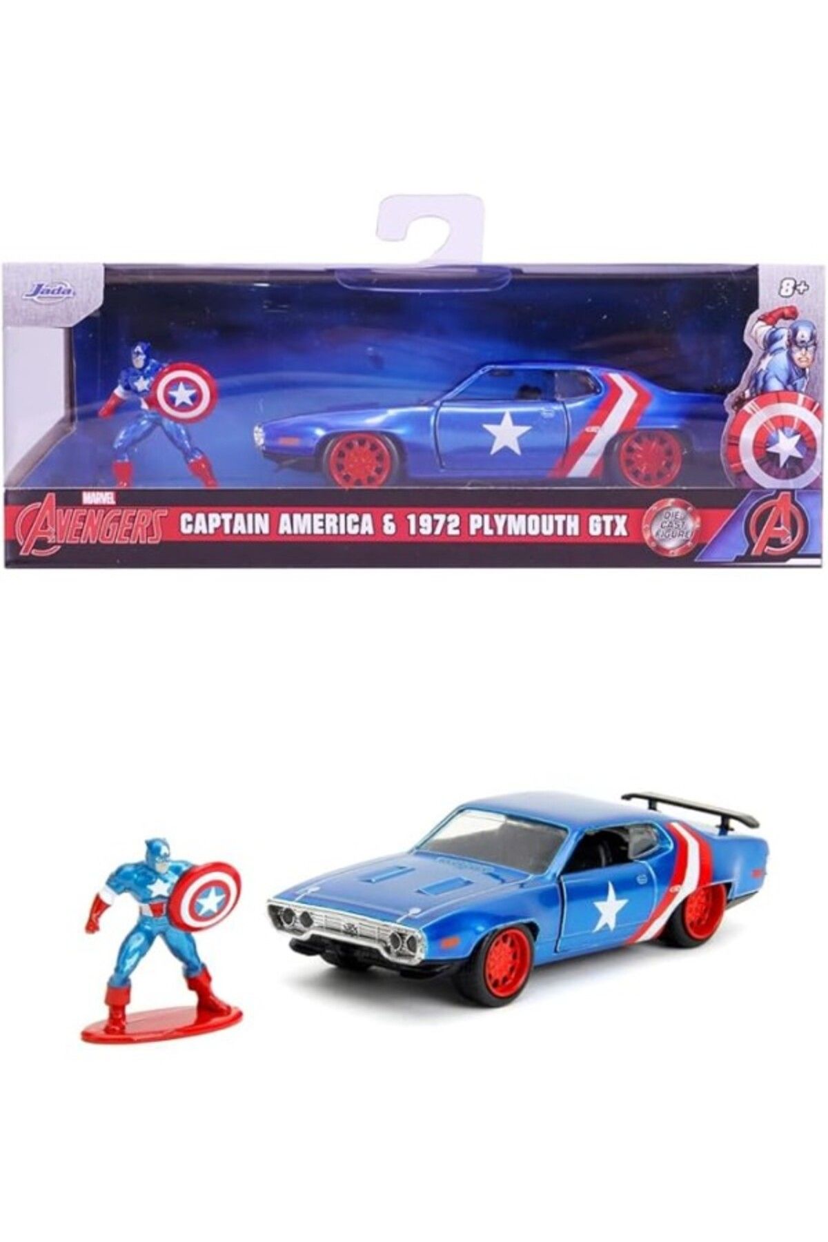 ShopZum Jada, 253223024, 1971 Plymouth Gtx & Figür, Die-Cast (Metal), Serbest Tekerlekli, Açılabilen