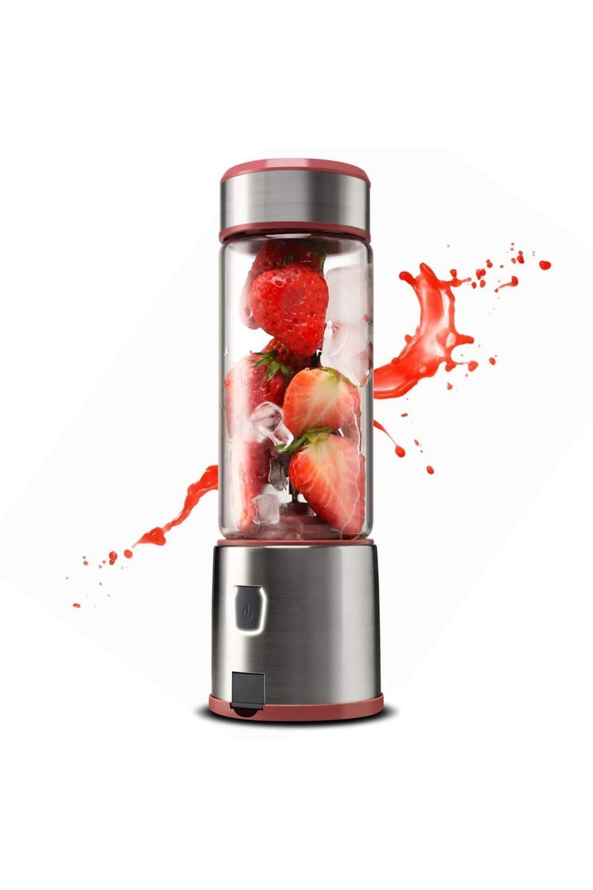 ihtiyaçavm 6 Bıçaklı Taşınabilir ve Şarj Edilebilir Meyve Sıkacağı ve Blender