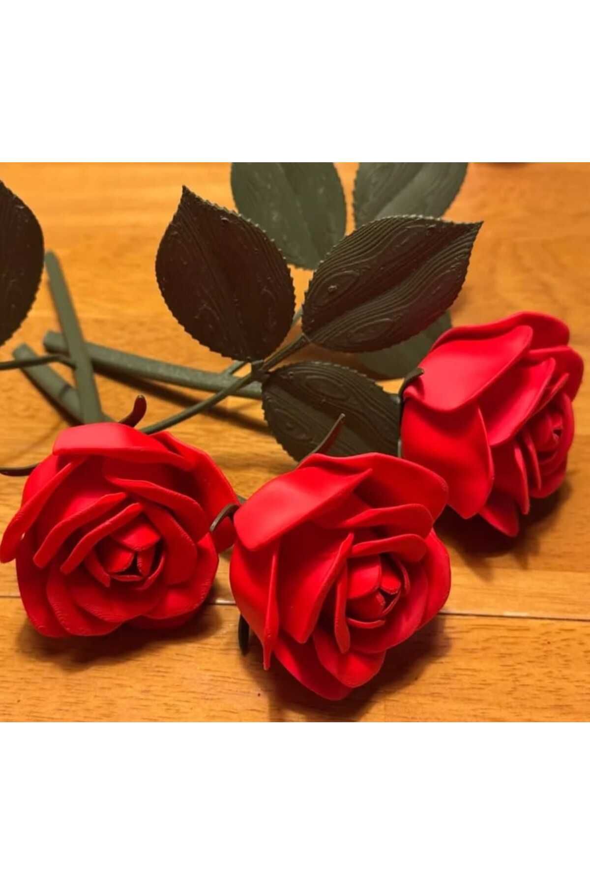 ValoriaConcept 🌹💫 3D Gül Çiçek | Solmayan Zarafet ve Aşk Simgesi! (1Adet GÜL!)❤️🌿