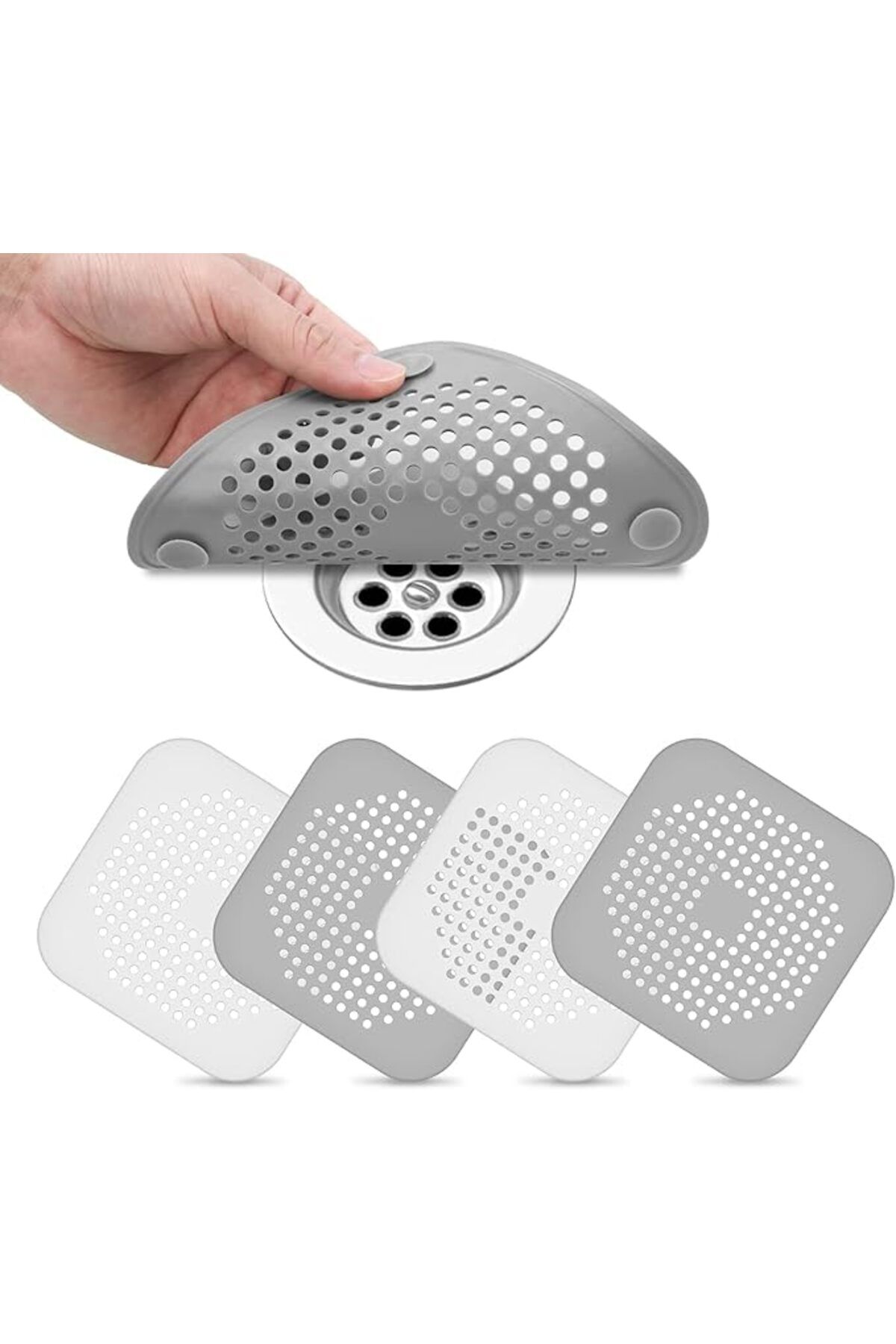 ShopZum Lavabo Küvet Gider Filtresi, Lavabo Gider Kapatıcı Banyo Küvet Süzgeç Kapatma Silikon