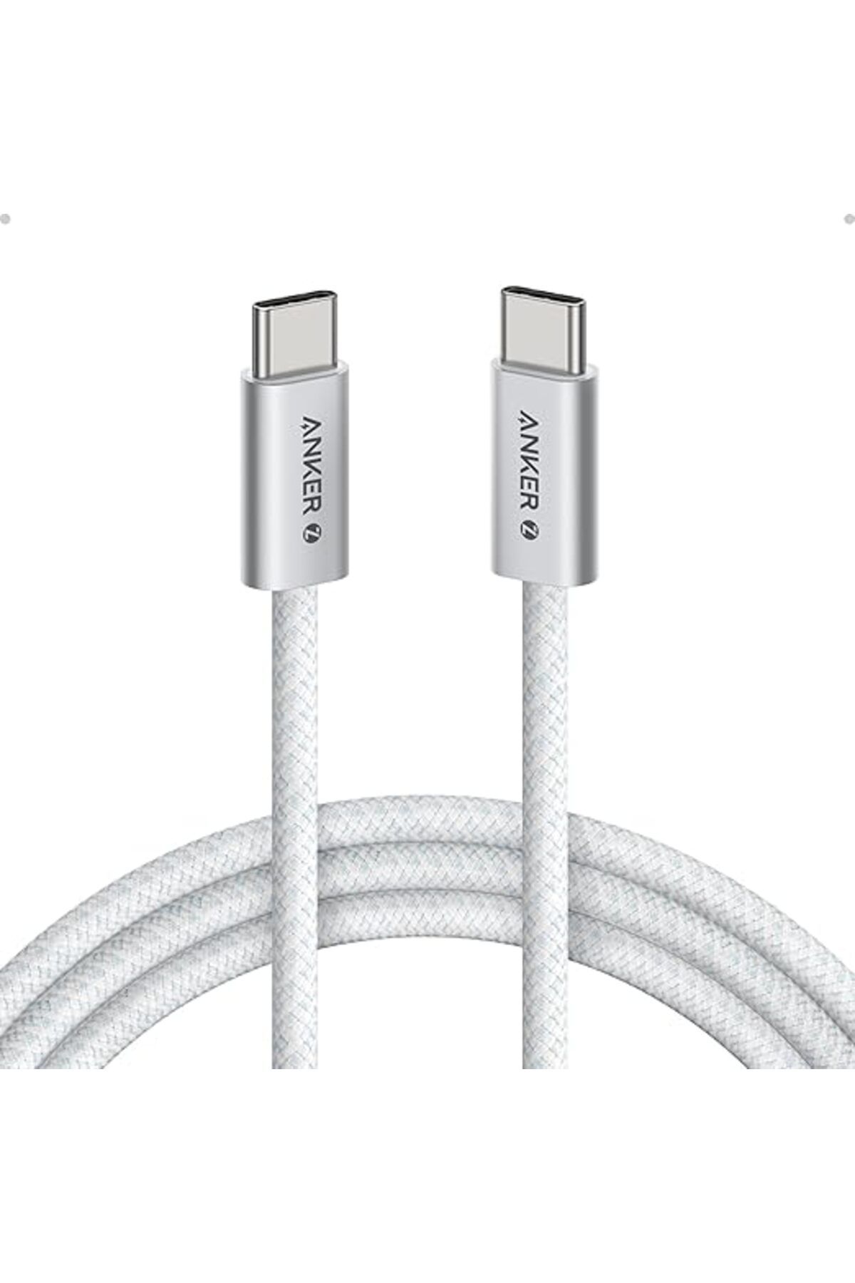 ShopZum Zolo Usb C To C 240 W Hızlı Şarj Örgülü 1 M Kablo A8060, Beyaz