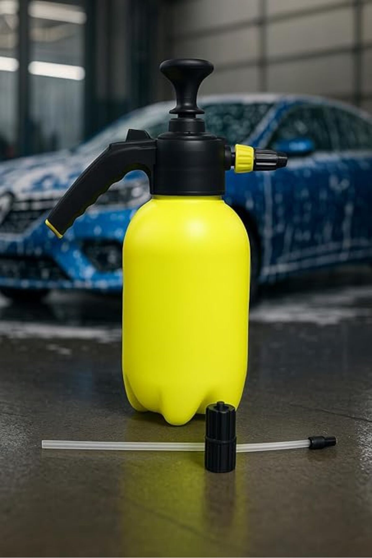 ShopZum Araç Yıkama Köpük Pompası, Basınçlı Su Püskürtücü, Basmalı Sistem,köpük Yapma Pompası, 2 Litre Köpü