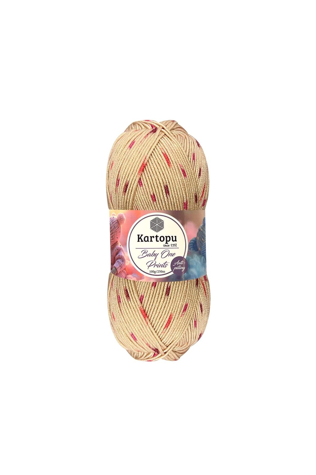 Kartopu 5 Adet Baby One Prints %100 Anti-pilling Bebek İpi B2530