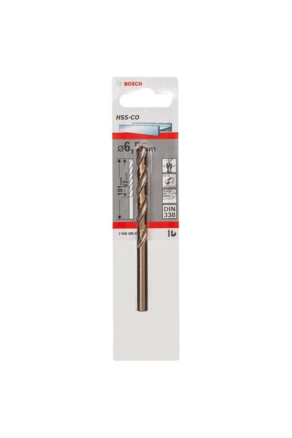 ShopZum Accessories Profesyonel Metal Matkap Ucu Hss-Kobalt (Ø 6,5 Mm)
