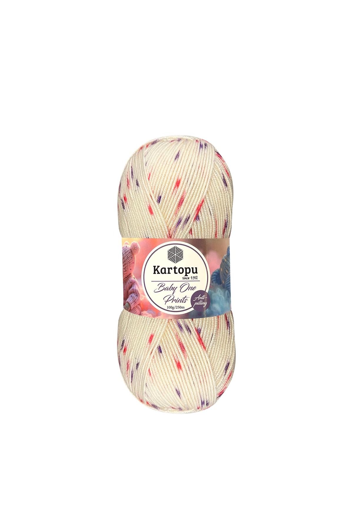 Kartopu 5 Adet Baby One Prints %100 Anti-pilling Bebek İpi B2535