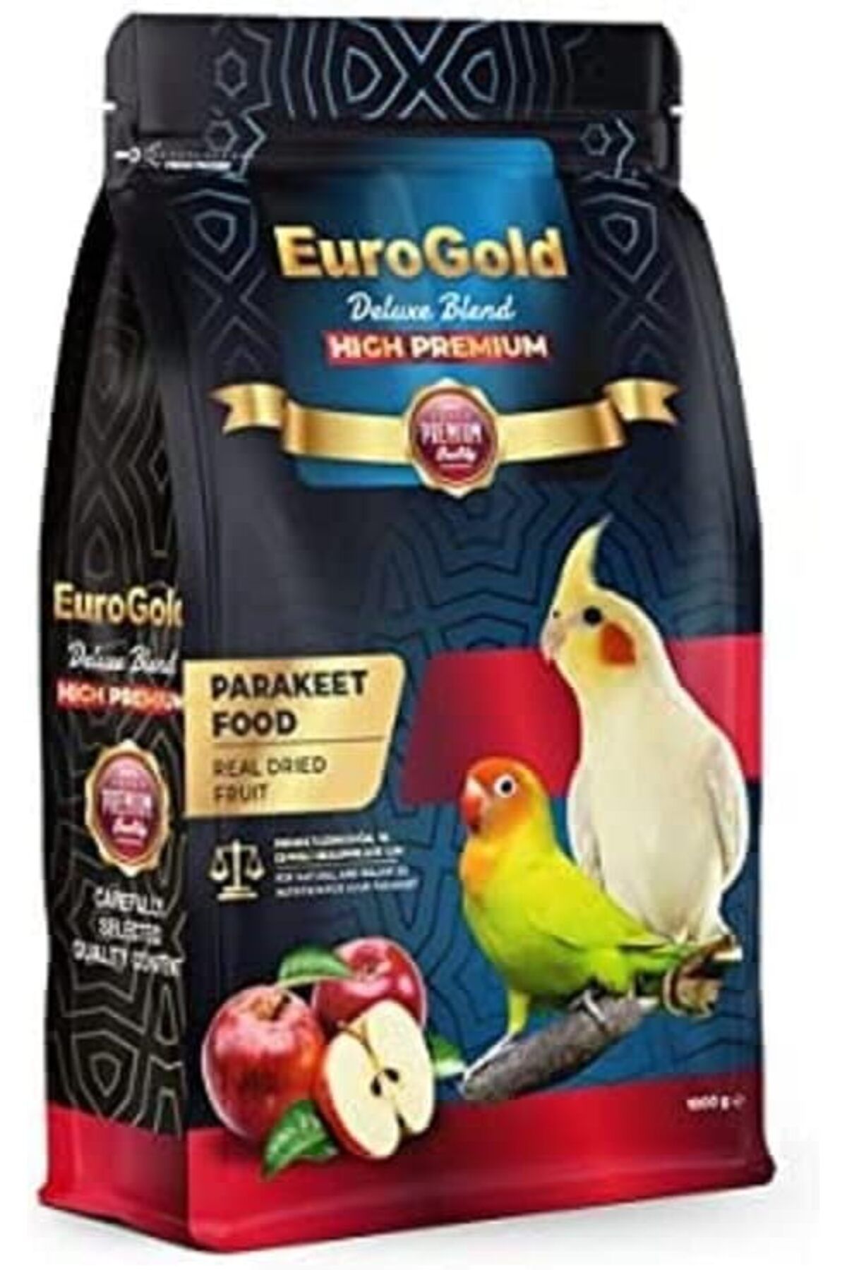 ShopZum Blend Gerçek Elmalı Premium Paraket Kuşu Yemi, 1 Kg