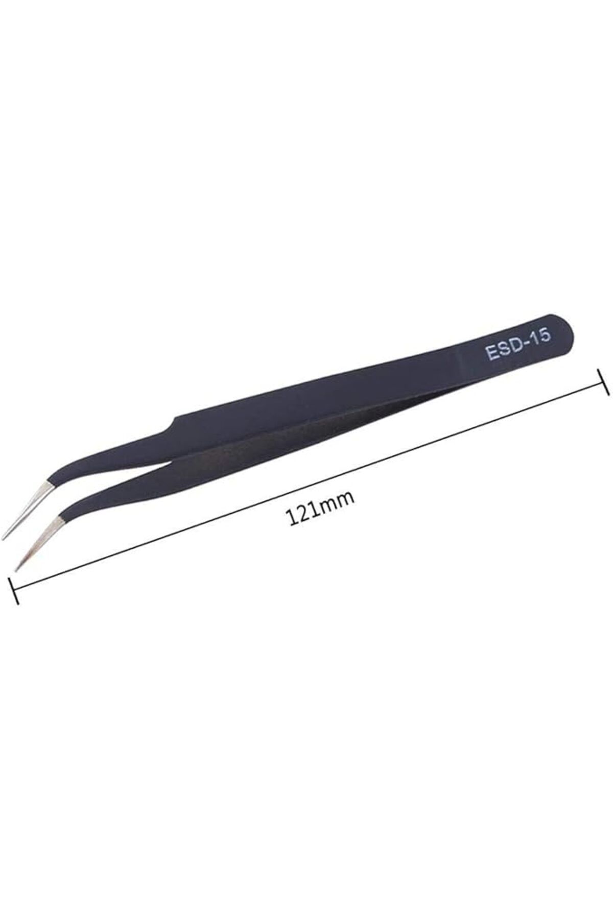 ShopZum St-15 Antistatik Eğri Uç Tweezers Cımbız