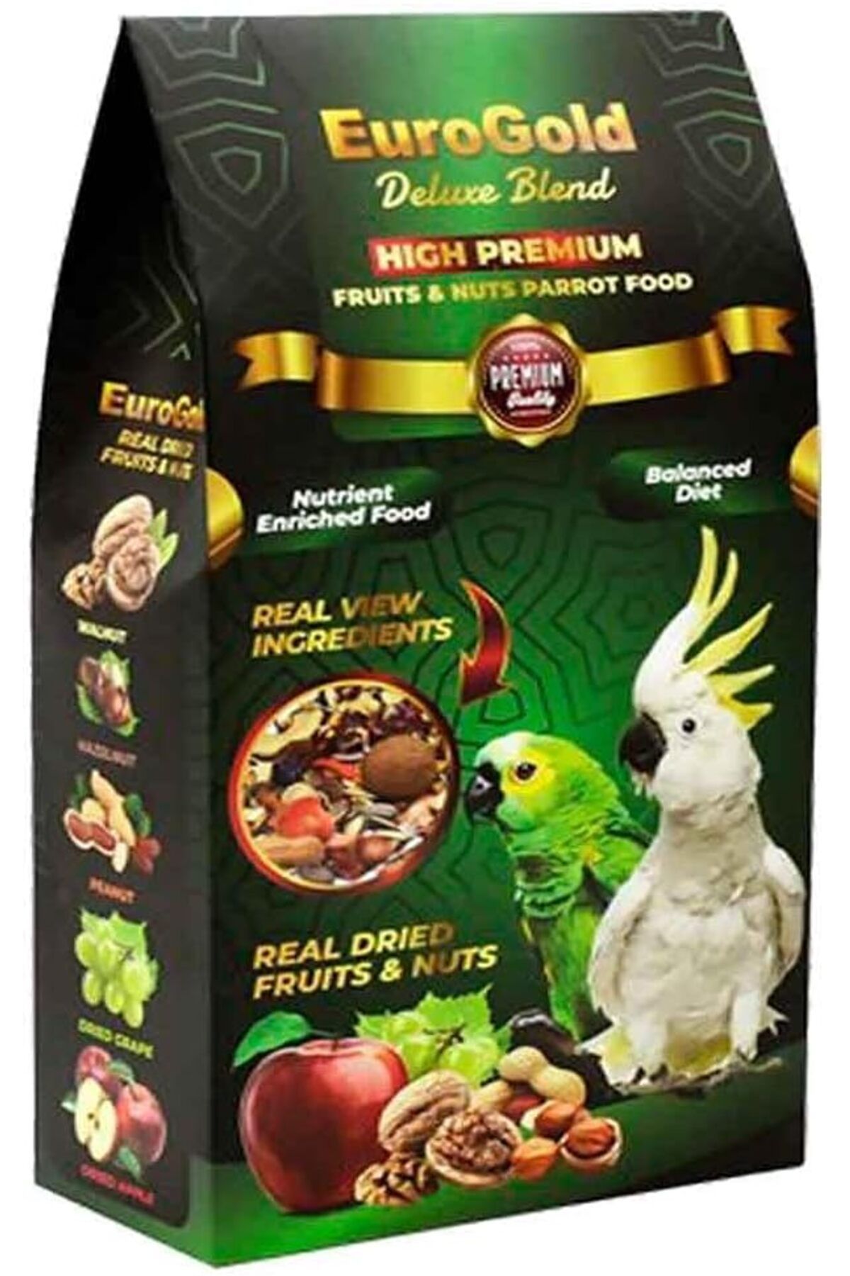 ShopZum Blend Fruits&Nuts Meyveli Ve Kuruyemişli Papağan Yemi, 650 Gr