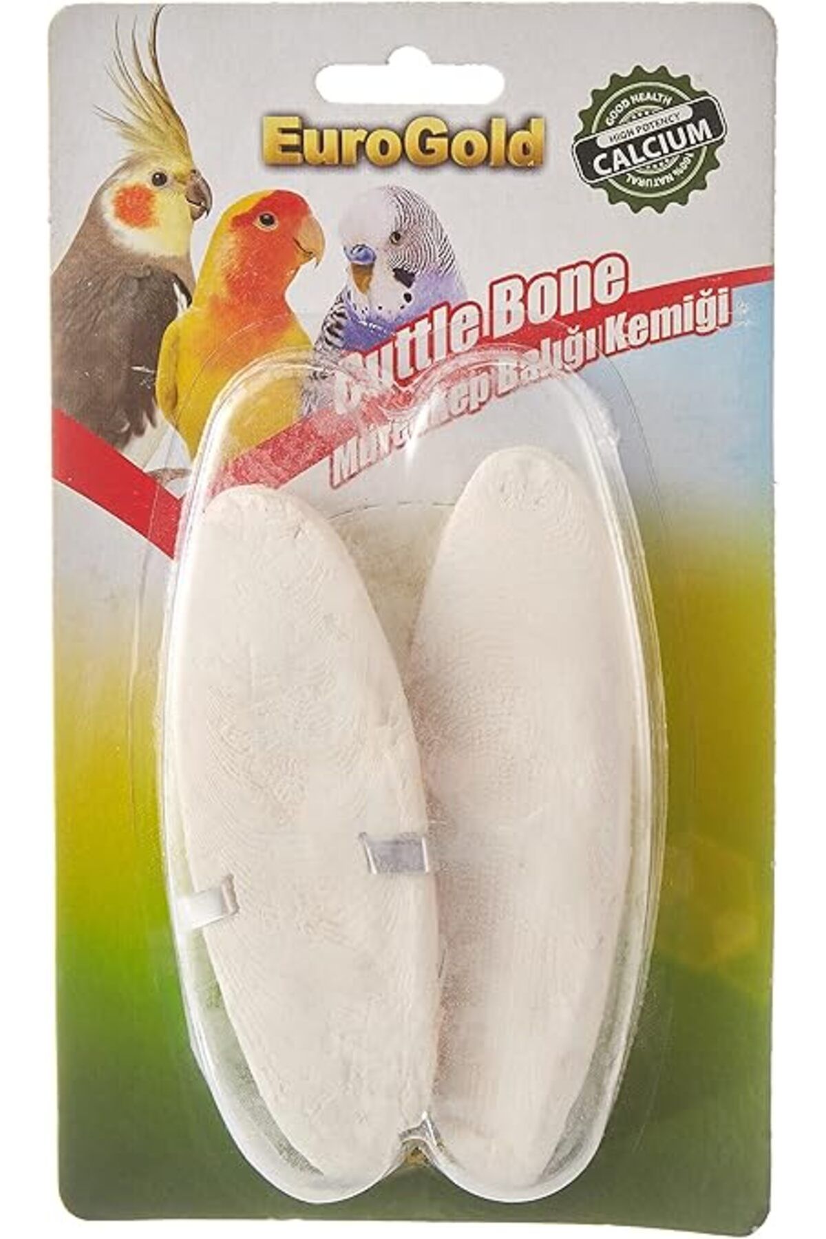 ShopZum 4513034 Kuşlar İçin Mürekkep Balığı Kemiği, Doğal Mineral Kaynağı, 2'Li, 15 Cm