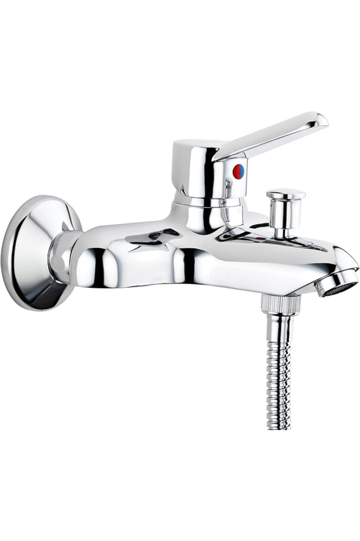 ShopZum Viva A41045 Banyo Bataryası, Duvardan Montaj, Krom, Pirinç Gövde