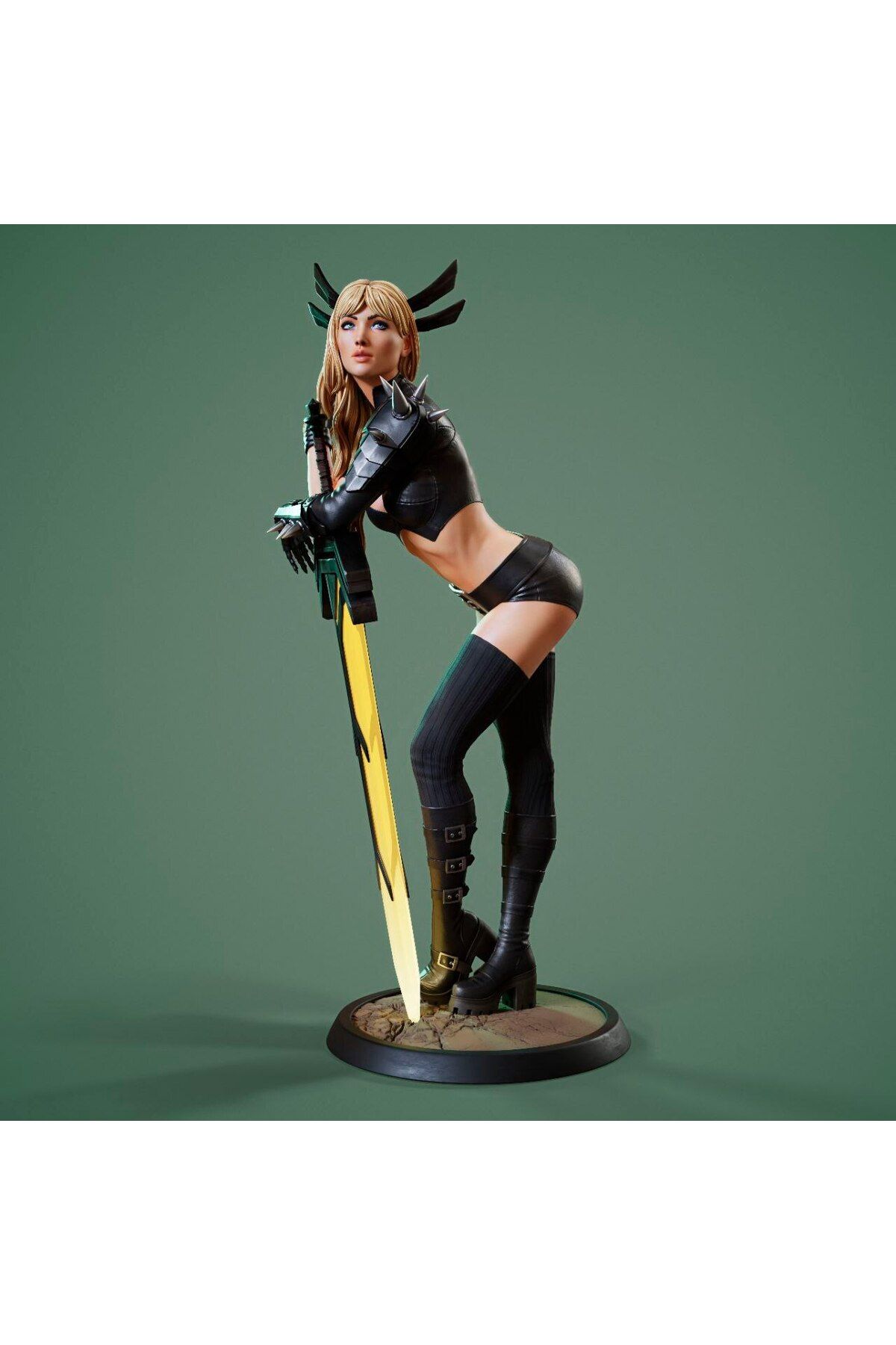 ValoriaConcept ⚡🧙♀️ Magik Polina Shaman Figürü | Sarı Kılıçla Büyülü Duruş! ✨🗡️🌙