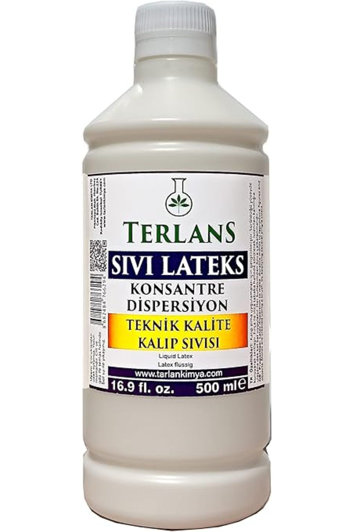 ShopZum Terlans Sıvı Lateks Konsantre Kalıp Sıvısı 500 Ml Teknik Kalite