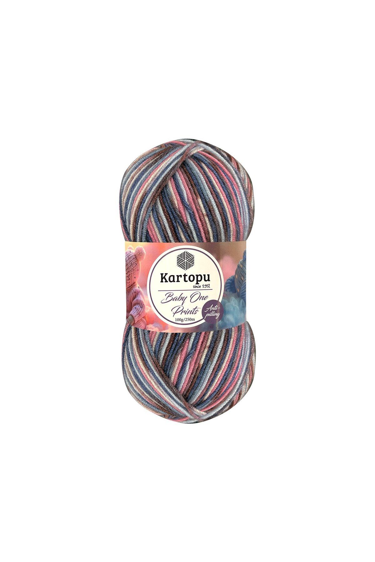 Kartopu 5 Adet Baby One Prints %100 Anti-pilling Bebek İpi B59171