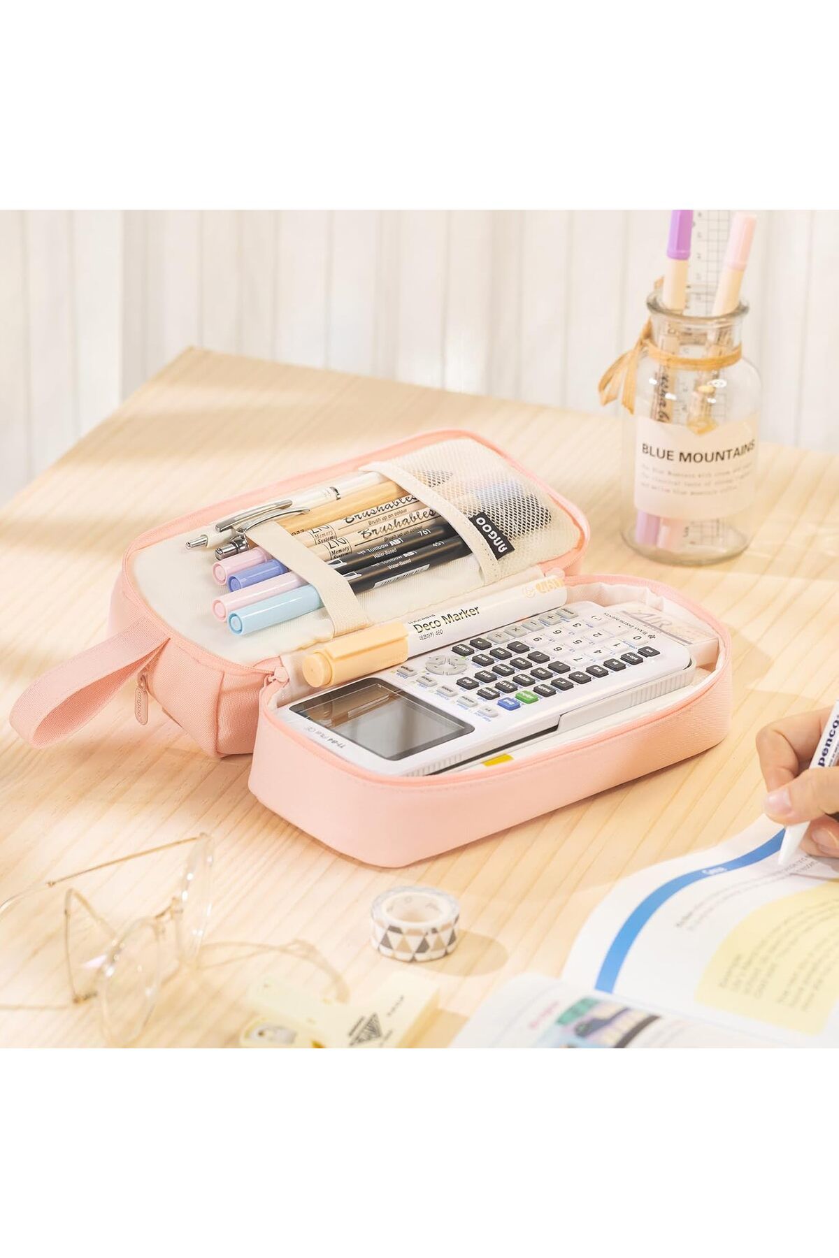womistore Kavai Kalemlik Kalem Kutusu çok foksiyonlu çok bölmeli