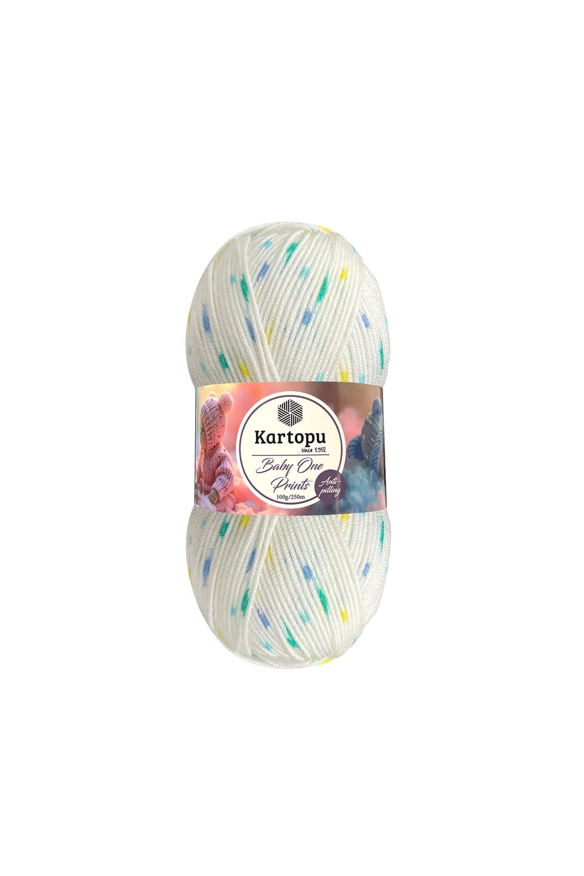Kartopu Baby One Prints %100 Anti-pilling Bebek İpi B2522