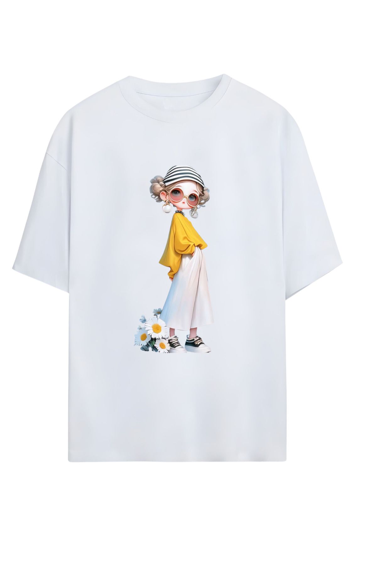MAGORS GraffTee %100 Organik Pamuk Bisiklet Yaka Illustrasyon Baskılı Özel Tasarım T-shirt