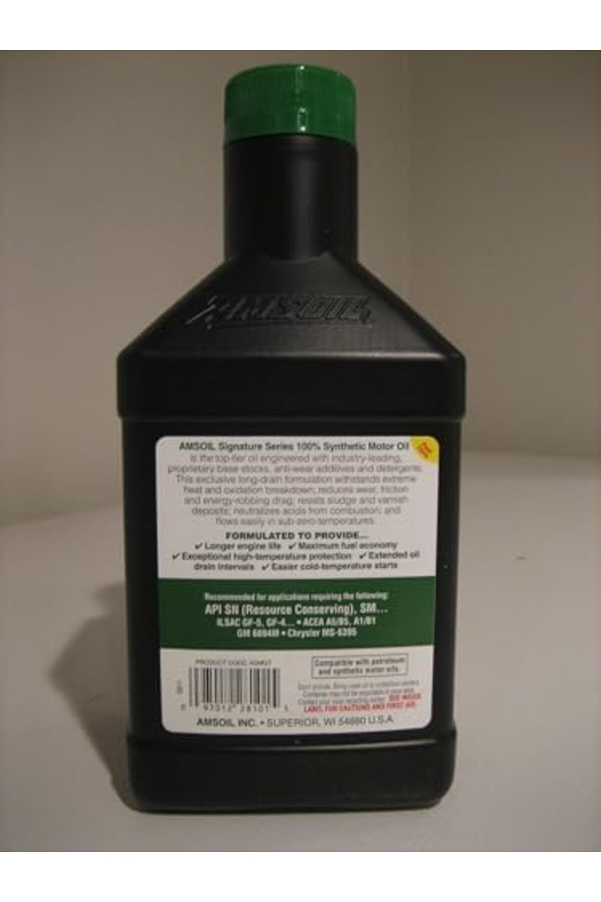 AMSOİL-Amsoil Signature Series Synthetic Engine Oil 0W-20 4