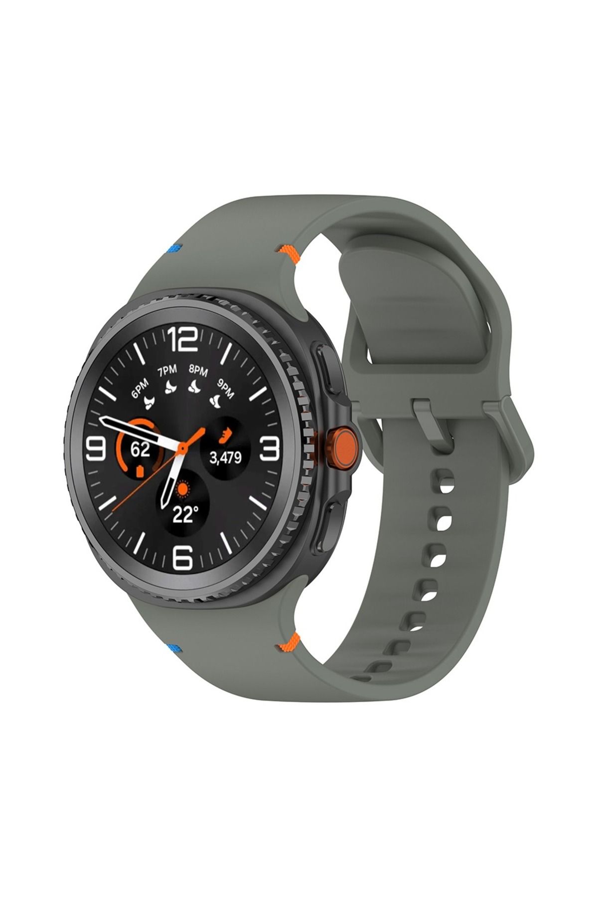 NANOSPACE Samsung Galaxy Watch 8 Ultra İle Uyumlu Silikon Şık Görünümlü Klasik Kordon