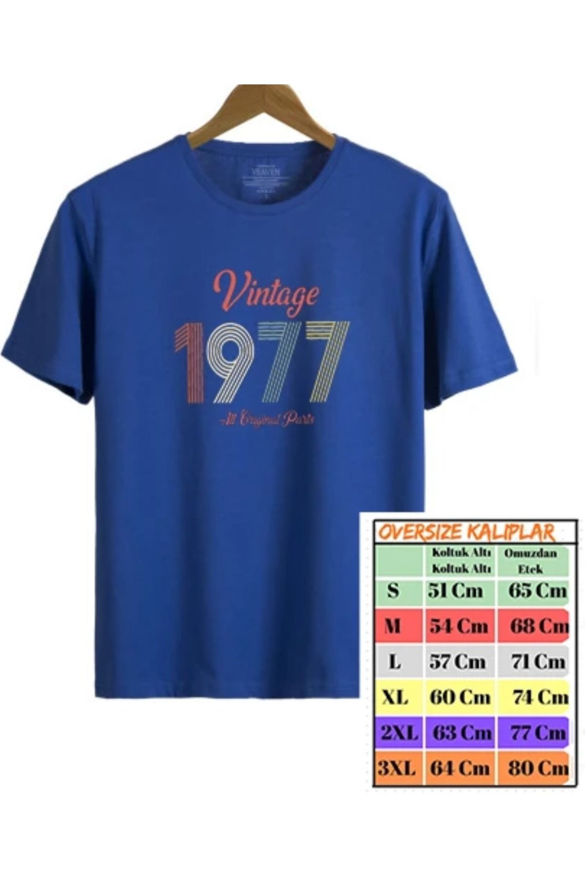 shidumanlar Vintage 1977 Baskılı Tshirt