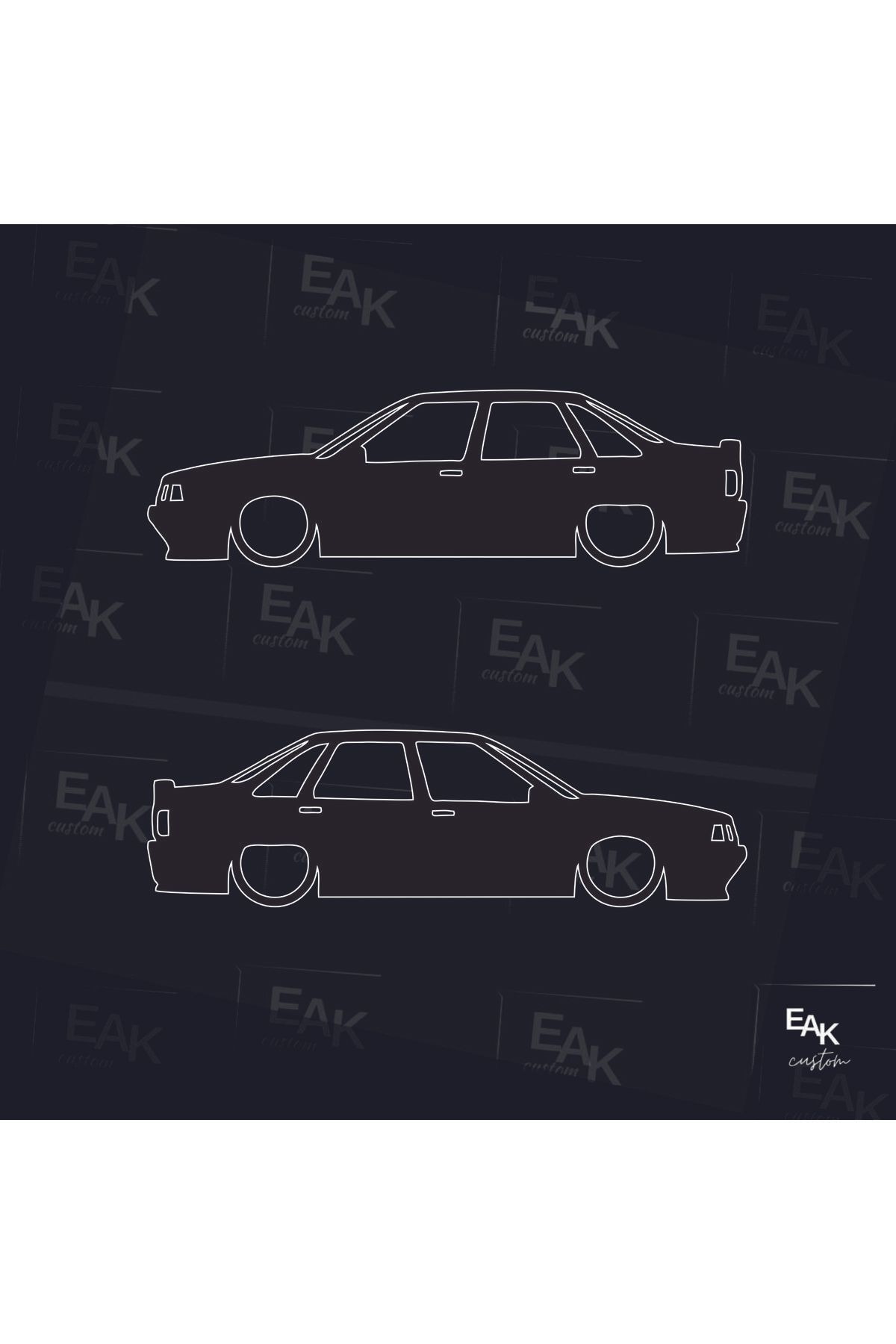 eakcustom RENAULT MANAGER R21 oto sticker (18cm x 5cm) (2ADET)