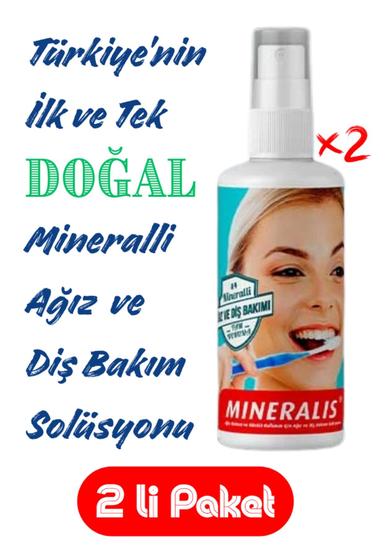Dr.Salt Mineralis Ağız ve Diş Bakım Suyu X 2 li Paket