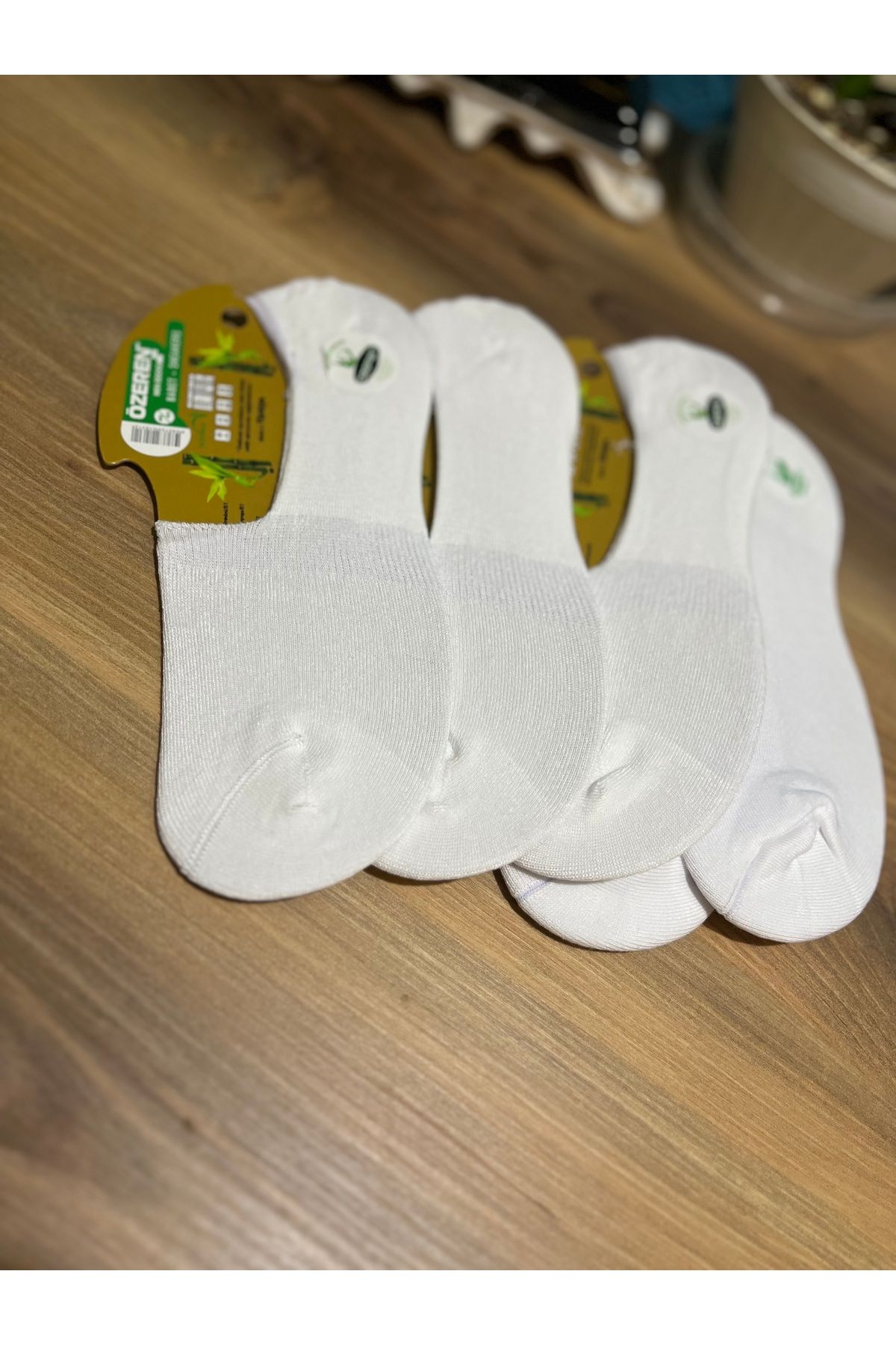 Özeren Çorap Bambu Erkek Babet Dikişsiz Kaydırmaz Silikon Topuk 5’li Set