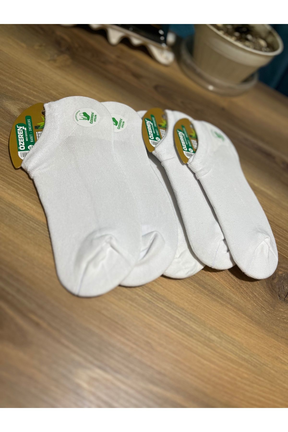 Özeren Çorap Bambu Dikişsiz Burun Erkek Sneakers Babet 5li Set