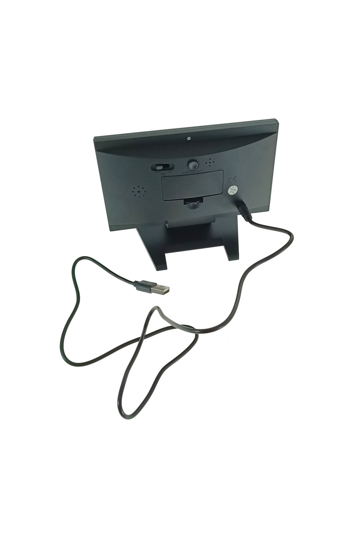 OEM-Indoor weather station with clock and alarm, 8082T, time, date, temperature, humidity, LCD, black 4