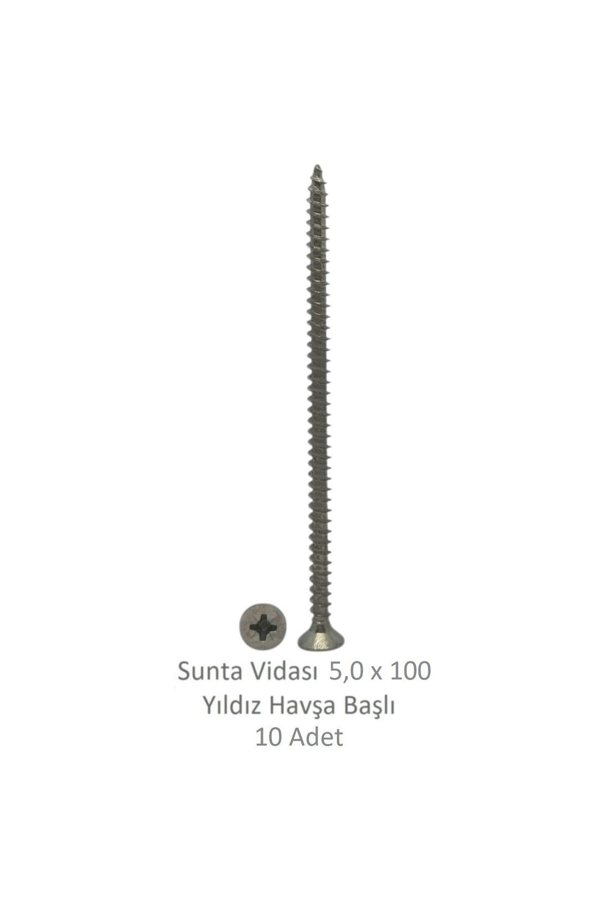 Adilon Sunta Vidası 5,0 x 100 mm 10 Adet YHB Vida