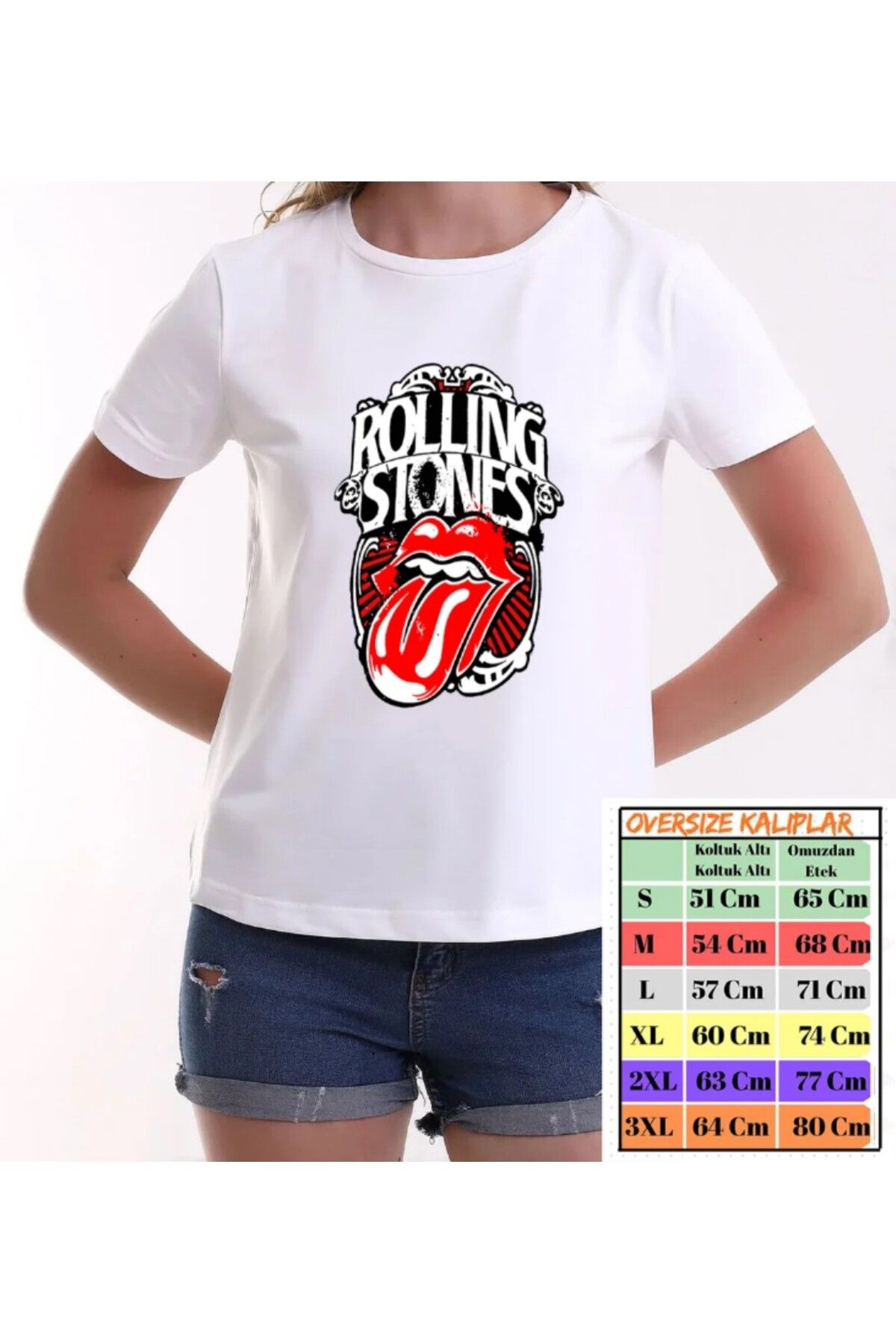 shidumanlar Rolling Stones Tasarımlı Tshirt