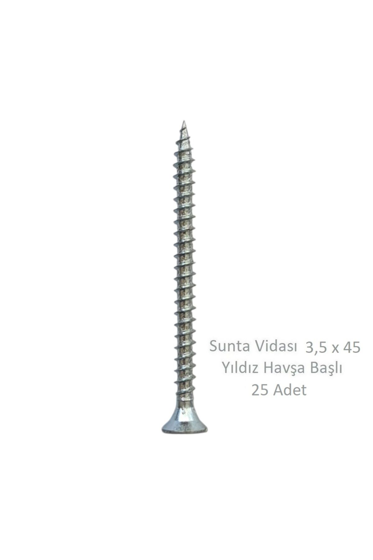 Adilon Sunta Vidası 3,5 x 45 mm 25 Adet YHB Vida