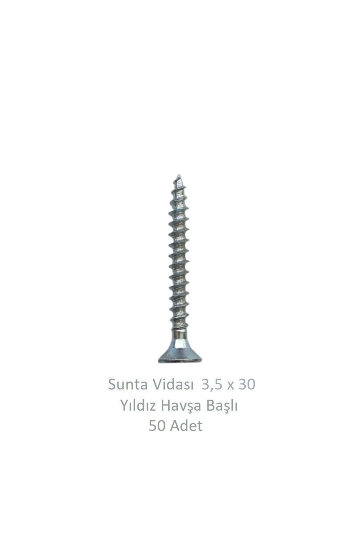 Adilon Sunta Vidası 3,5 x 30 mm 50 Adet YHB Vida