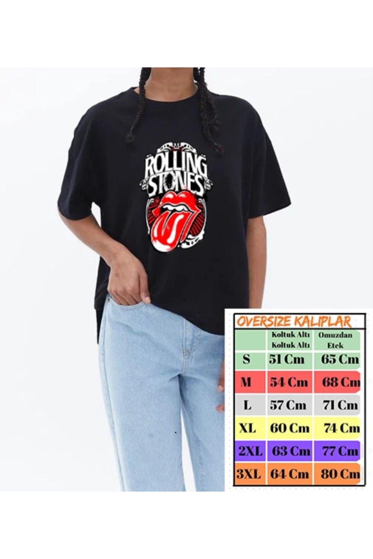 shidumanlar Rolling Stones Tasarımlı Tshirt