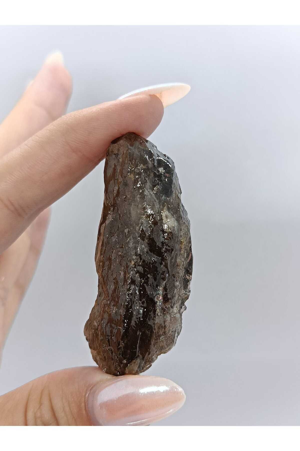 Elioure Siyah Kristal Kuvars Doğal Taş Kütle, Şifa ve Enerji Kaynağı