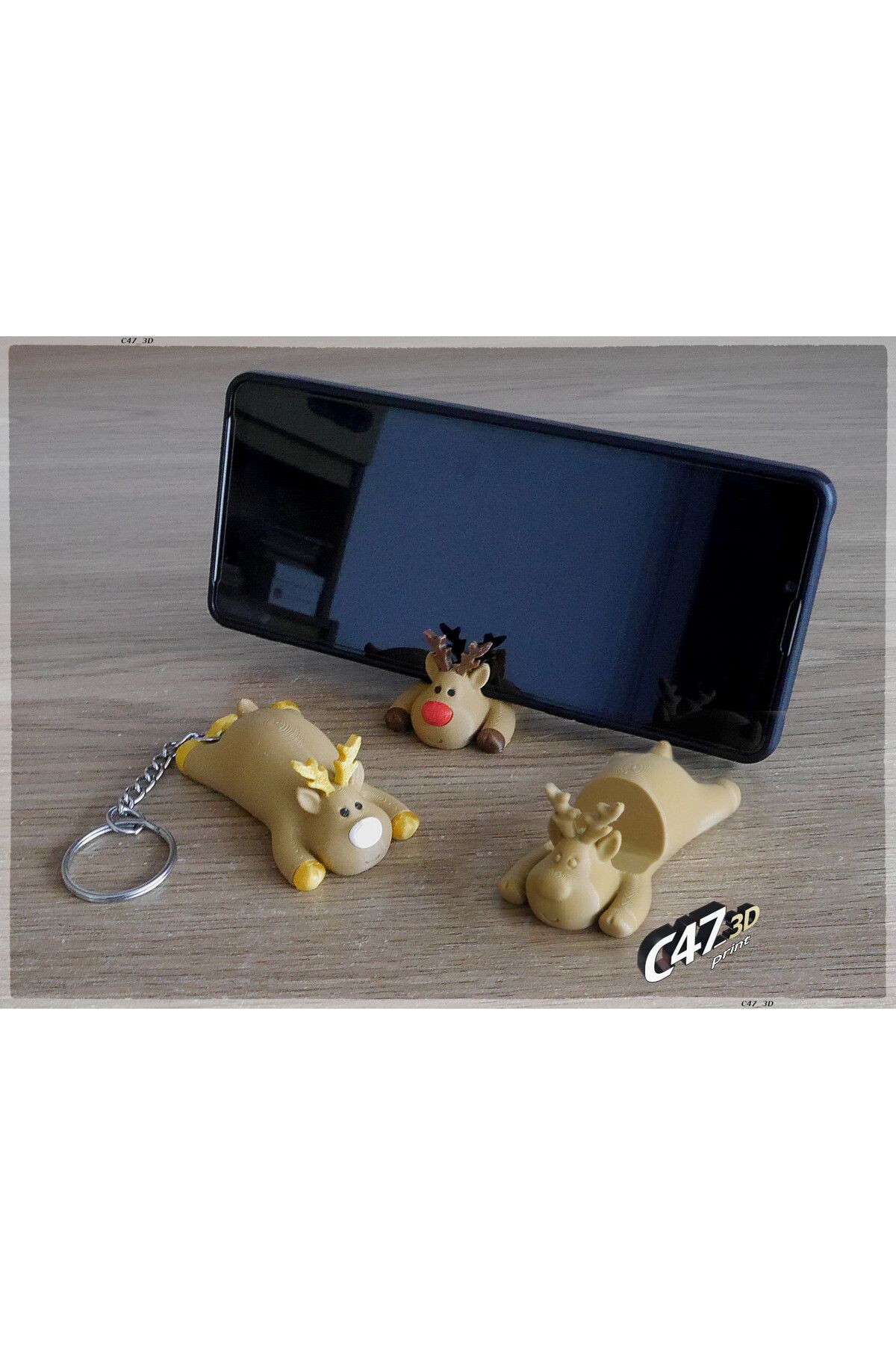 talaşoğlu Ren geyiği telefon standı