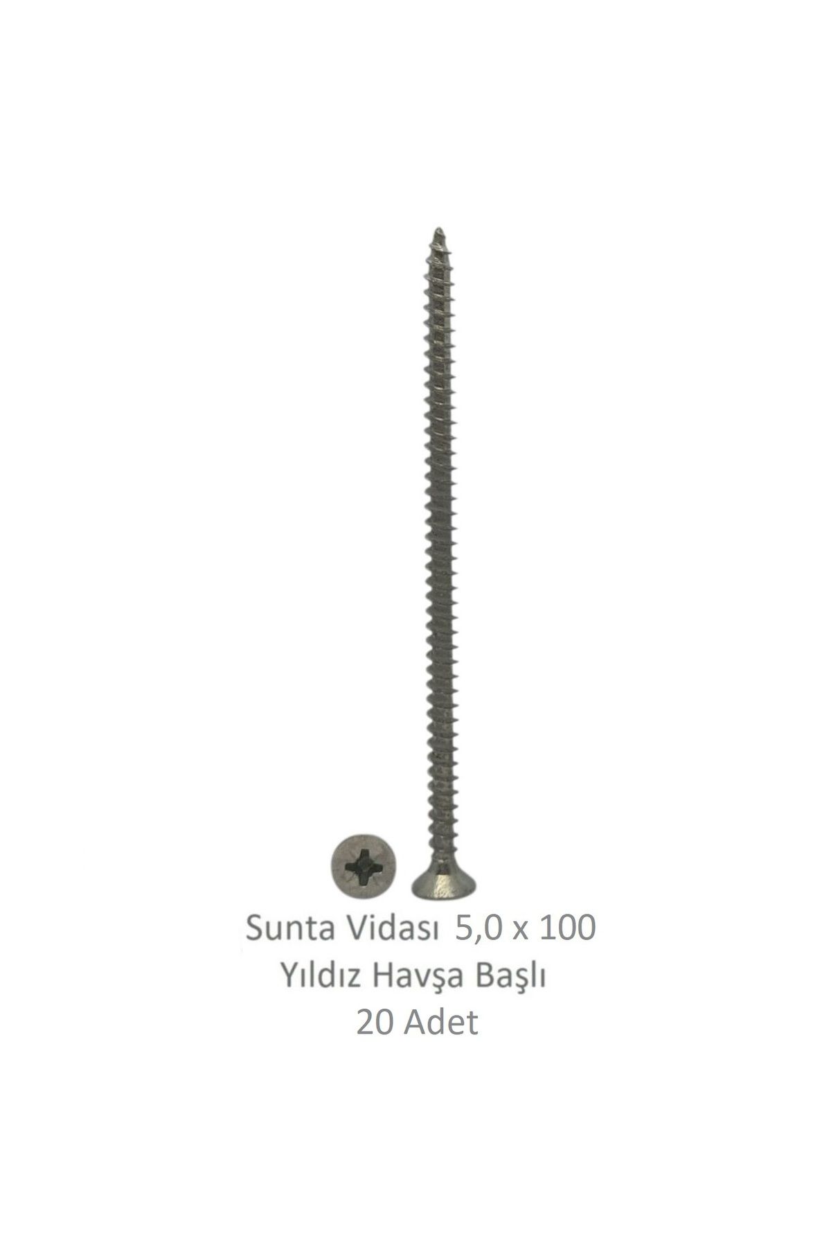 Adilon Sunta Vidası 5,0 x 100 mm 20 Adet YHB Vida
