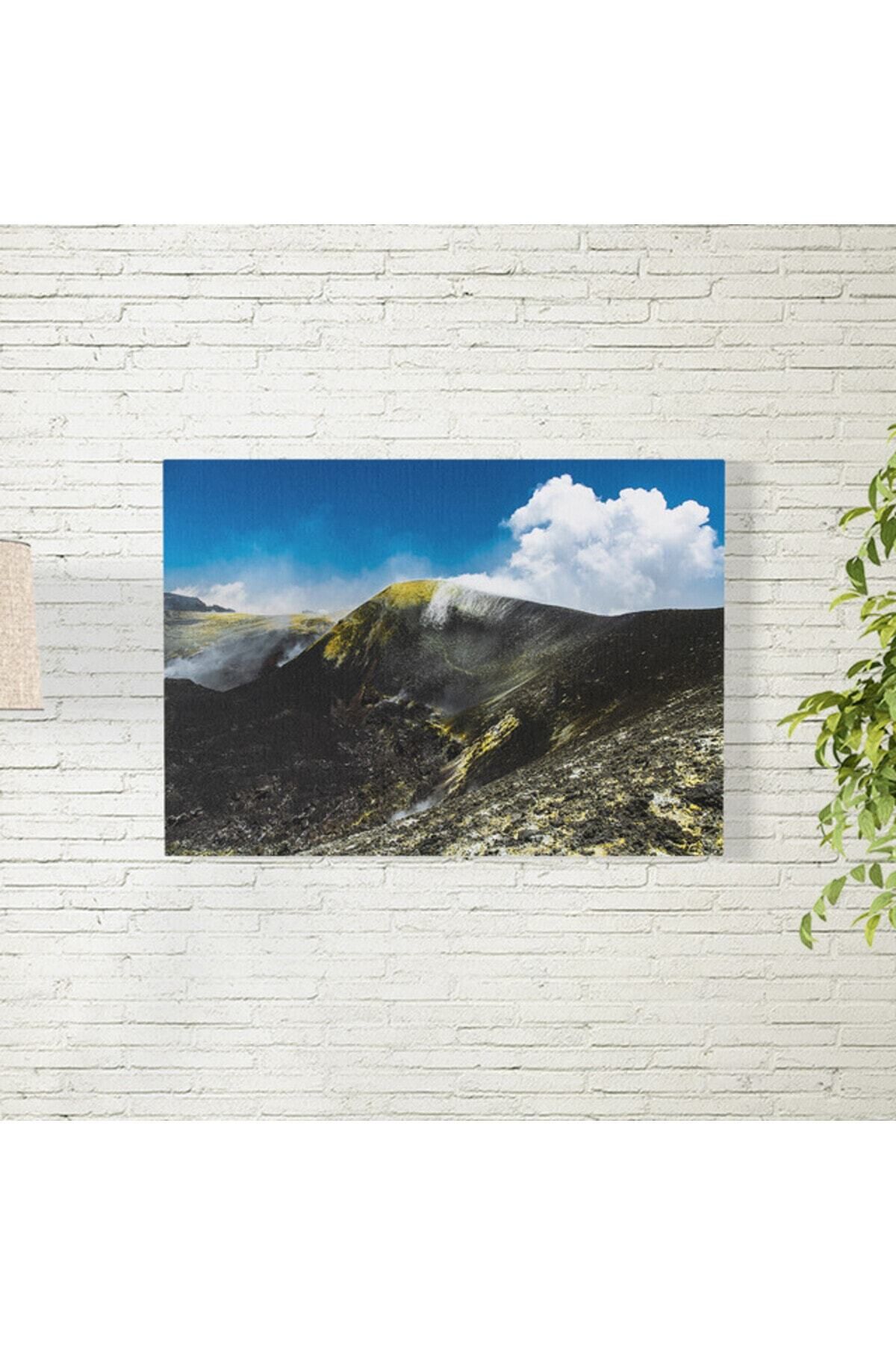 Elioure Renkli ve şık volkan temalı 35x50 cm duvar posteri, ev ve ofis dekoru için ideal