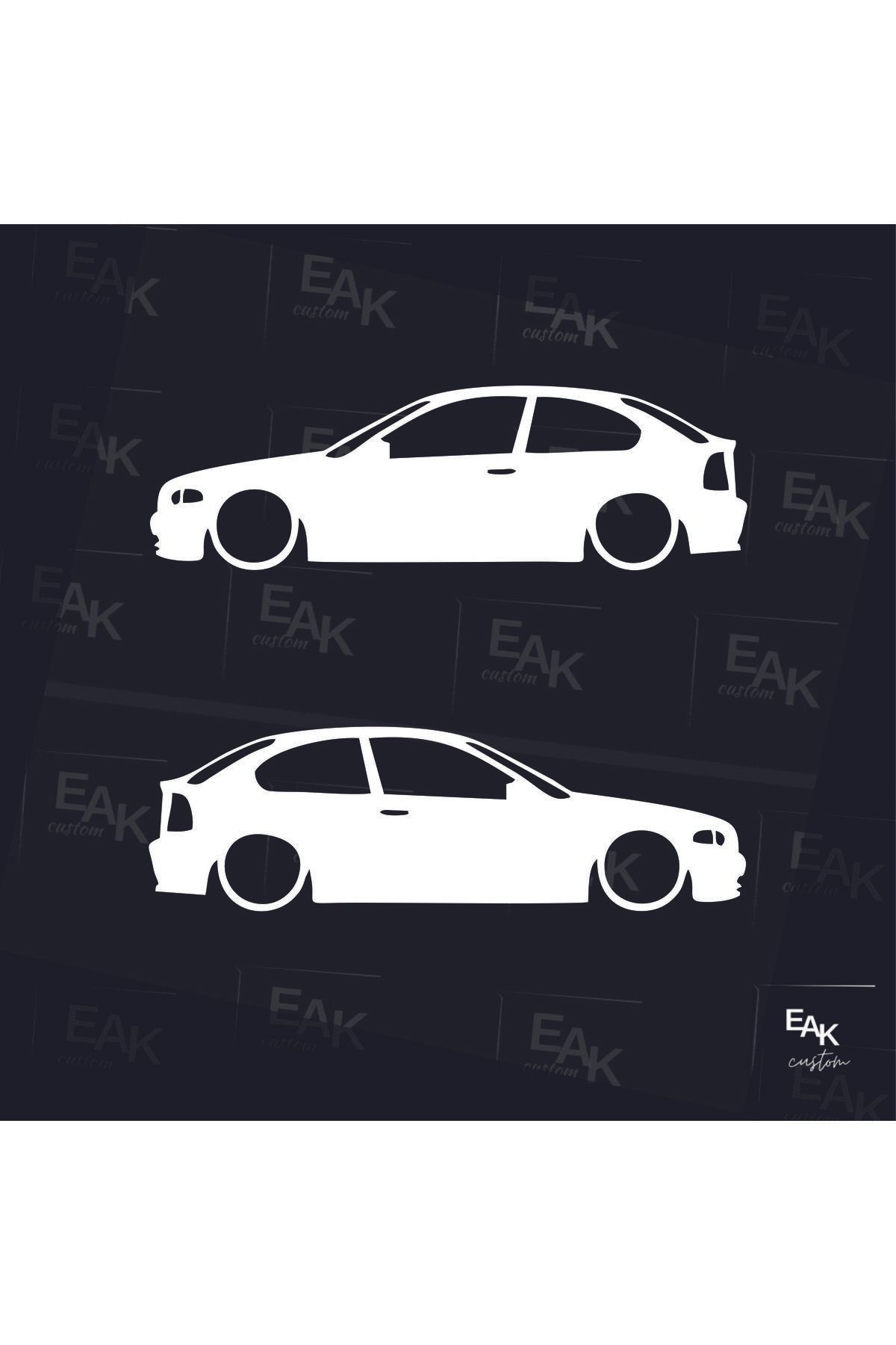 eakcustom BMW 3 SERİES (COMPACT) oto sticker (18cm x 5cm) (2ADET)