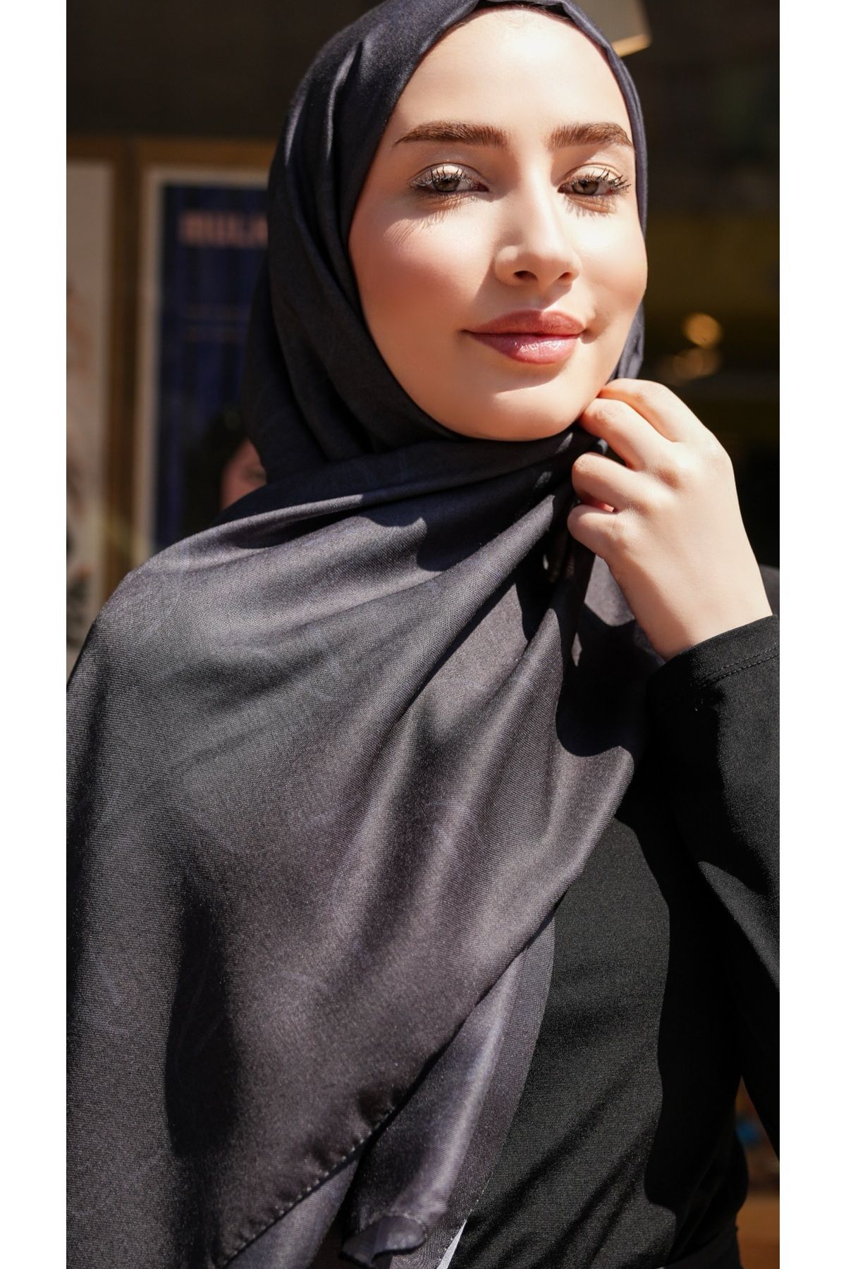 yasmelfemme Yasera Desen Soft Şal Antrasit