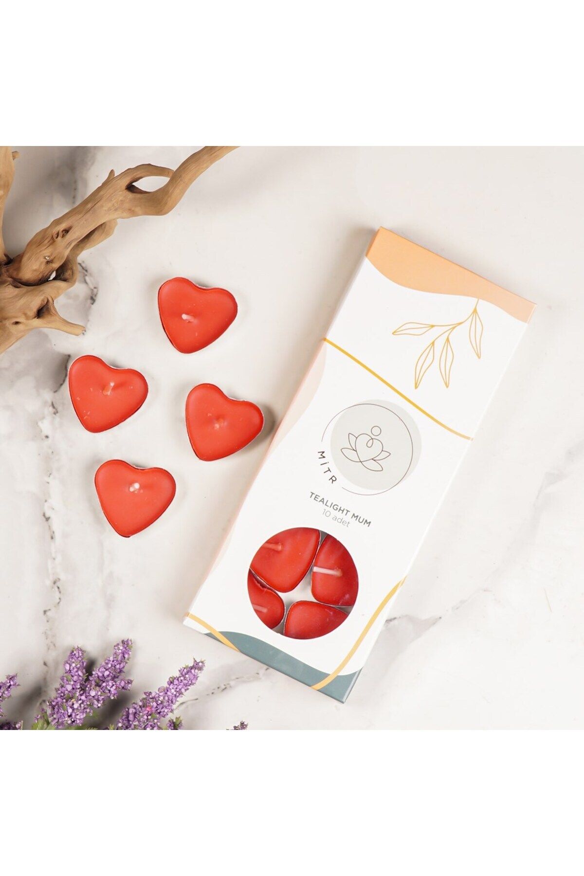 Elioure Kalpli Tealight Mum, romantik ve şık dekorasyon için ideal küçük mum